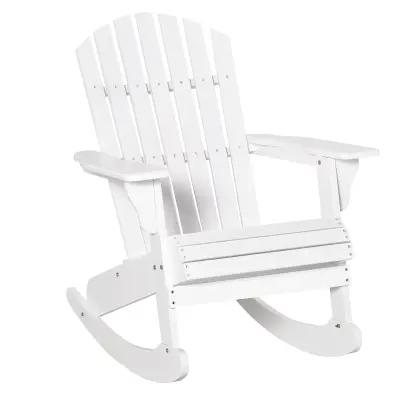 Gugalni stol Adirondack 77x94x97 cm, bel
