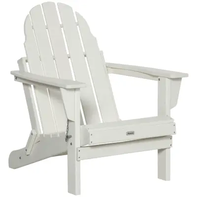 Vrtni stol Adirondack 75x87x93 cm bel