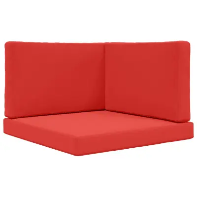 vidaXL Zunanja blazina za kavč 3 pcs Rdeča Poliester