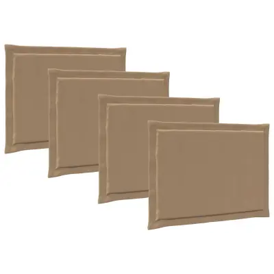vidaXL Sedežne blazine 4 pcs Taupe 47 x 36 x 2 cm Poliester