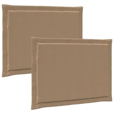 vidaXL Sedežne blazine 2 pcs Taupe 47 x 36 x 2 cm Poliester