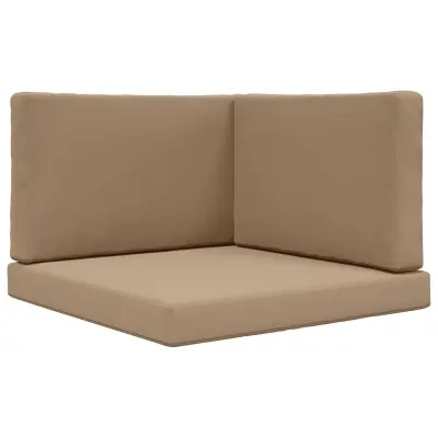 vidaXL Zunanja blazina za kavč 3 pcs Taupe Poliester