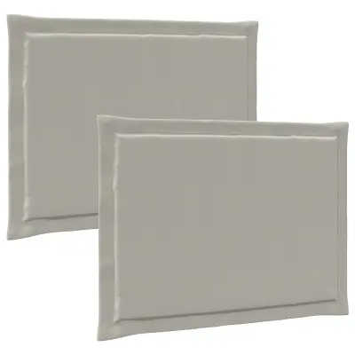 vidaXL Sedežne blazine 2 pcs Svetlo siva 47 x 36 x 2 cm Poliester