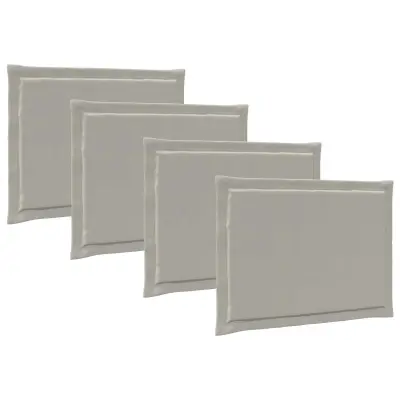 vidaXL Sedežne blazine 4 pcs Svetlo siva 47 x 36 x 2 cm Poliester