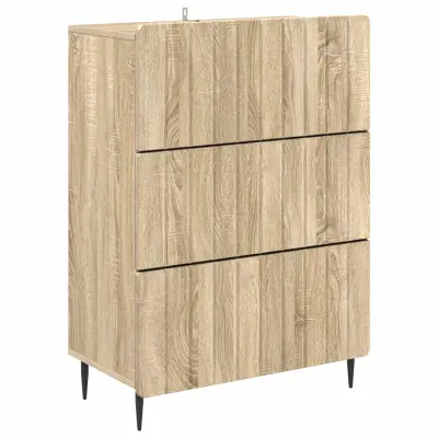 vidaXL Predalna omara Sonoma hrast 66 x 34,5 x 92 cm Inženirski les
