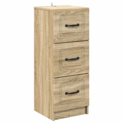 vidaXL Predalna omara Sonoma hrast 33 x 34,5 x 87 cm Inženirski les