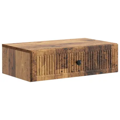 vidaXL Stenska stranska miza Star les 59 x 34,5 x 17 cm Inženirski les