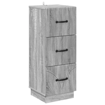 vidaXL Predalna omara Siva Sonoma 33 x 34,5 x 87 cm Inženirski les