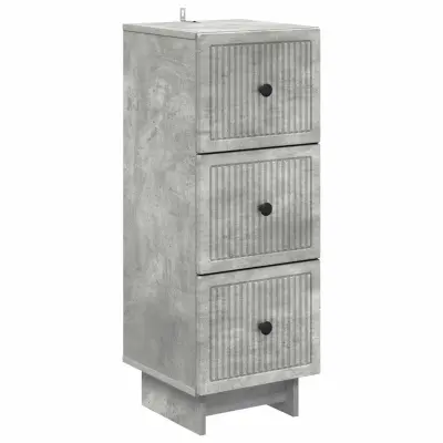 vidaXL Predalna omara Betonsko siva 33 x 34,5 x 90 cm Inženirski les