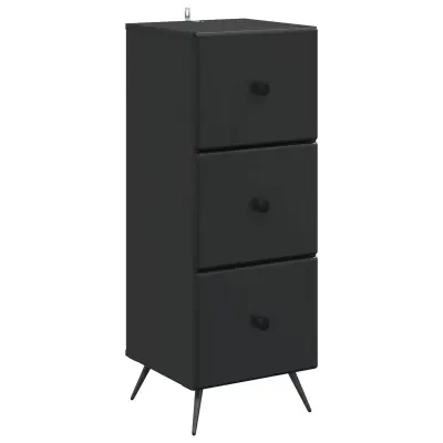 vidaXL Predalna omara Črna 33 x 34,5 x 90 cm Inženirski les