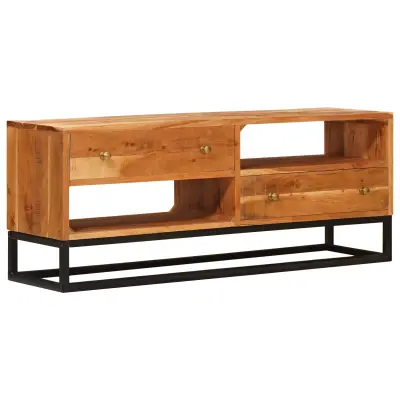 vidaXL TV omarica Naravna 110 x 30 x 44 cm Masiven les akacije
