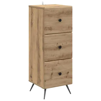 vidaXL Predalna omara Artisan hrast 33 x 34,5 x 90 cm Inženirski les