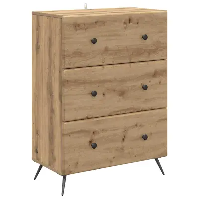 vidaXL Predalna omara Artisan hrast 66 x 34,5 x 90 cm Inženirski les