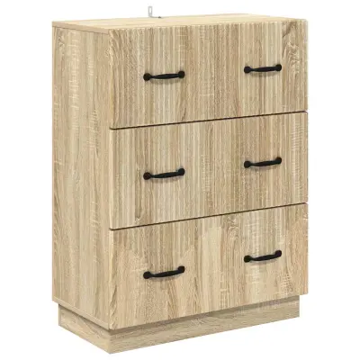vidaXL Predalna omara Sonoma hrast 66 x 34,5 x 87 cm Inženirski les