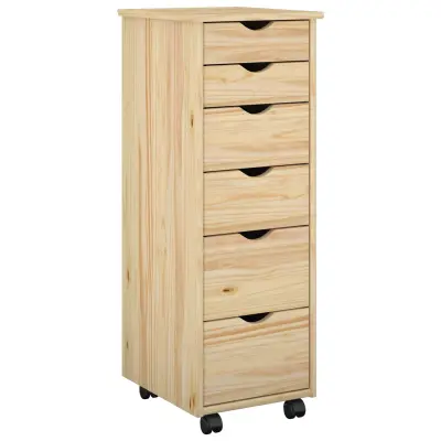 vidaXL Gležnji kabinet Rjava 34 x 39 x 93,5 cm Masivno borovo les