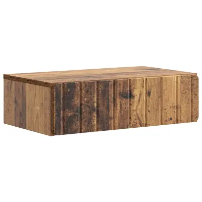 vidaXL Stenska stranska miza Star les 59 x 34,5 x 17 cm Inženirski les