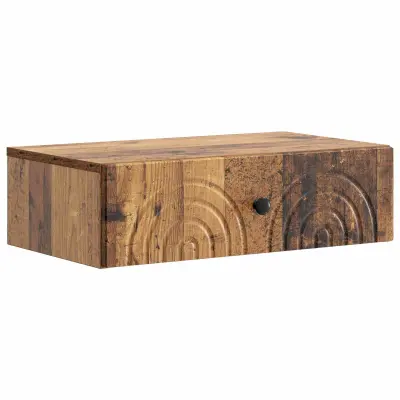 vidaXL Stenska stranska miza Star les 59 x 34,5 x 17 cm Inženirski les