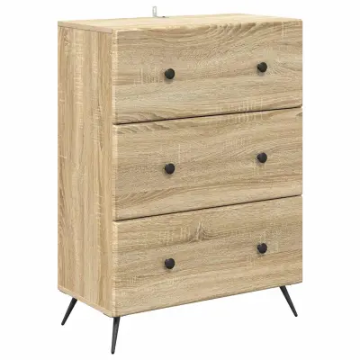 vidaXL Predalna omara Sonoma hrast 66 x 34,5 x 90 cm Inženirski les