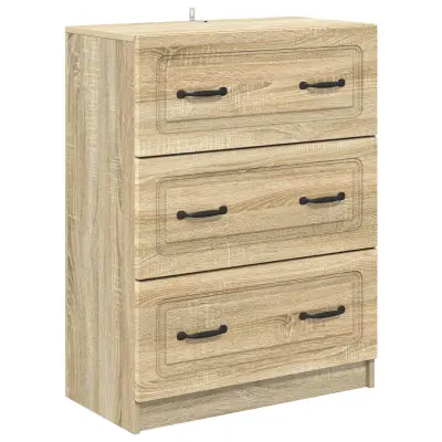 vidaXL Predalna omara Sonoma hrast 66 x 34,5 x 87 cm Inženirski les