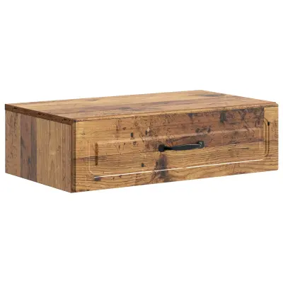 vidaXL Stenska stranska miza Star les 59 x 34,5 x 17 cm Inženirski les