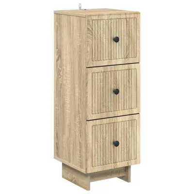 vidaXL Predalna omara Sonoma hrast 33 x 34,5 x 90 cm Inženirski les