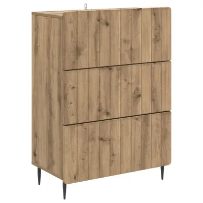 vidaXL Predalna omara Artisan hrast 66 x 34,5 x 92 cm Inženirski les