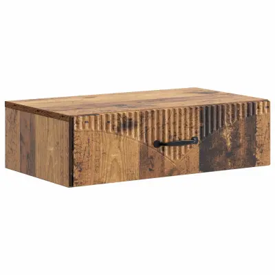 vidaXL Stenska stranska miza Star les 59 x 34,5 x 17 cm Inženirski les