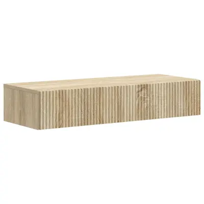 vidaXL Stenska stranska miza Sonoma hrast 87,5 x 34,5 x 17 cm