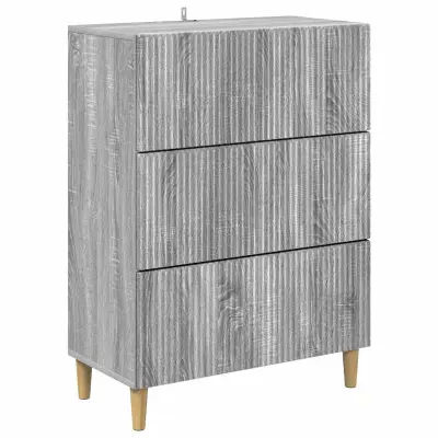 vidaXL Predalna omara Siva Sonoma 66 x 34,5 x 90 cm Inženirski les