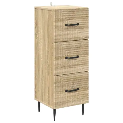 vidaXL Predalna omara Sonoma hrast 33 x 34,5 x 89,5 cm Inženirski les