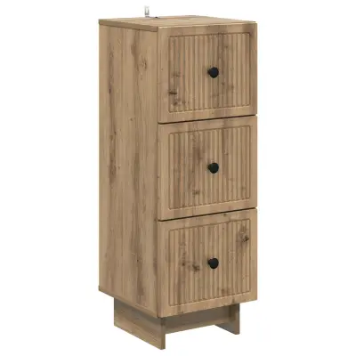 vidaXL Predalna omara Artisan hrast 33 x 34,5 x 90 cm Inženirski les