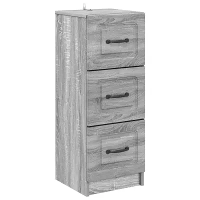 vidaXL Predalna omara Siva Sonoma 33 x 34,5 x 87 cm Inženirski les