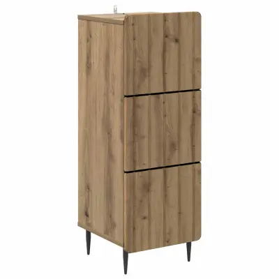 vidaXL Predalna omara Artisan hrast 33 x 34,5 x 92 cm Inženirski les