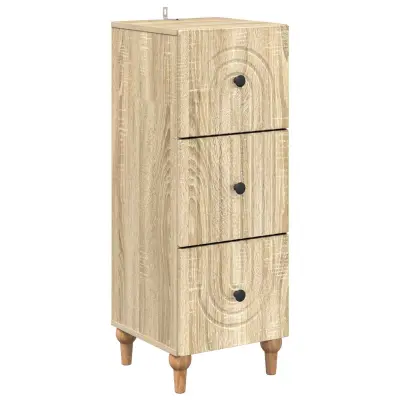 vidaXL Predalna omara Sonoma hrast 33 x 34,5 x 90 cm Inženirski les