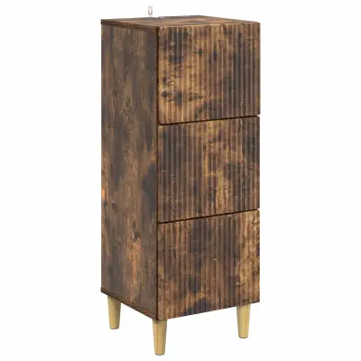 vidaXL Predalna omara Dimljen hrast 33 x 34,5 x 90 cm Inženirski les