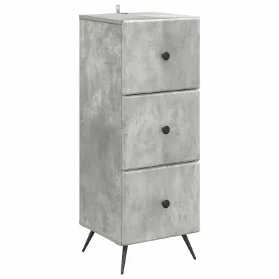 vidaXL Predalna omara Betonsko siva 33 x 34,5 x 90 cm Inženirski les
