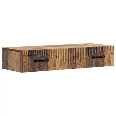 vidaXL Stenska stranska miza Star les 87,5 x 34,5 x 17 cm
