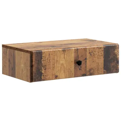 vidaXL Stenska stranska miza Star les 59 x 34,5 x 17 cm Inženirski les