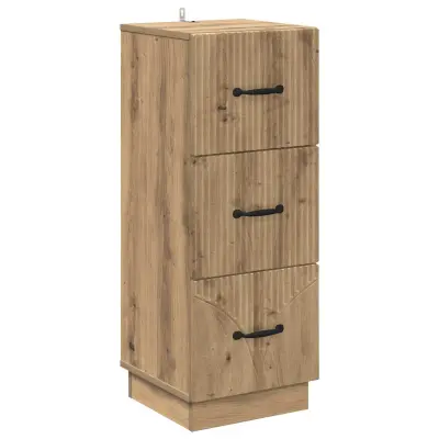 vidaXL Predalna omara Artisan hrast 33 x 34,5 x 87 cm Inženirski les
