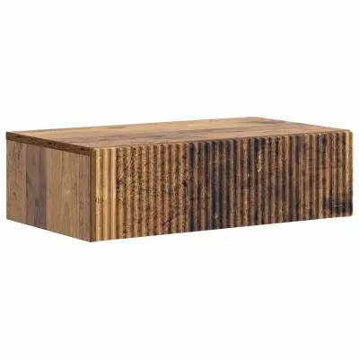vidaXL Stenska stranska miza Star les 59 x 34,5 x 17 cm Inženirski les