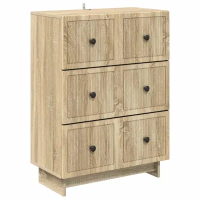vidaXL Predalna omara Sonoma hrast 66 x 34,5 x 90 cm Inženirski les
