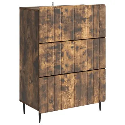 vidaXL Predalna omara Dimljen hrast 66 x 34,5 x 92 cm Inženirski les