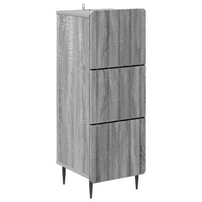 vidaXL Predalna omara Siva Sonoma 33 x 34,5 x 92 cm Inženirski les