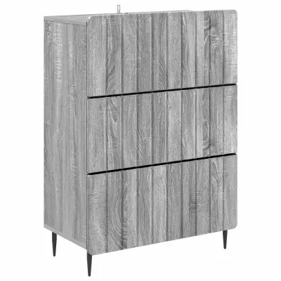 vidaXL Predalna omara Siva Sonoma 66 x 34,5 x 92 cm Inženirski les