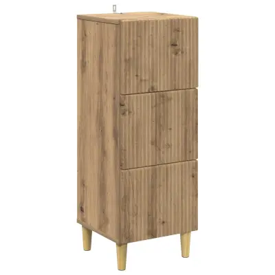 vidaXL Predalna omara Artisan hrast 33 x 34,5 x 90 cm Inženirski les