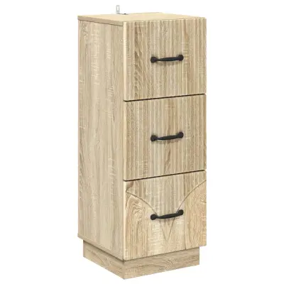 vidaXL Predalna omara Sonoma hrast 33 x 34,5 x 87 cm Inženirski les