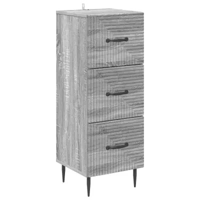 vidaXL Predalna omara Siva Sonoma 33 x 34,5 x 89,5 cm Inženirski les