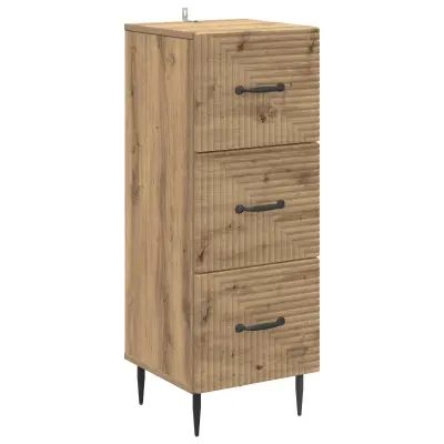 vidaXL Predalna omara Artisan hrast 33 x 34,5 x 89,5 cm Inženirski les