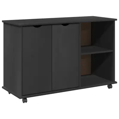 vidaXL Gležnji kabinet Siva 100 x 39 x 65,5 cm Masivno borovo les