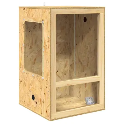 vidaXL Terarij Rjava 50 x 50 x 80 cm OSB
